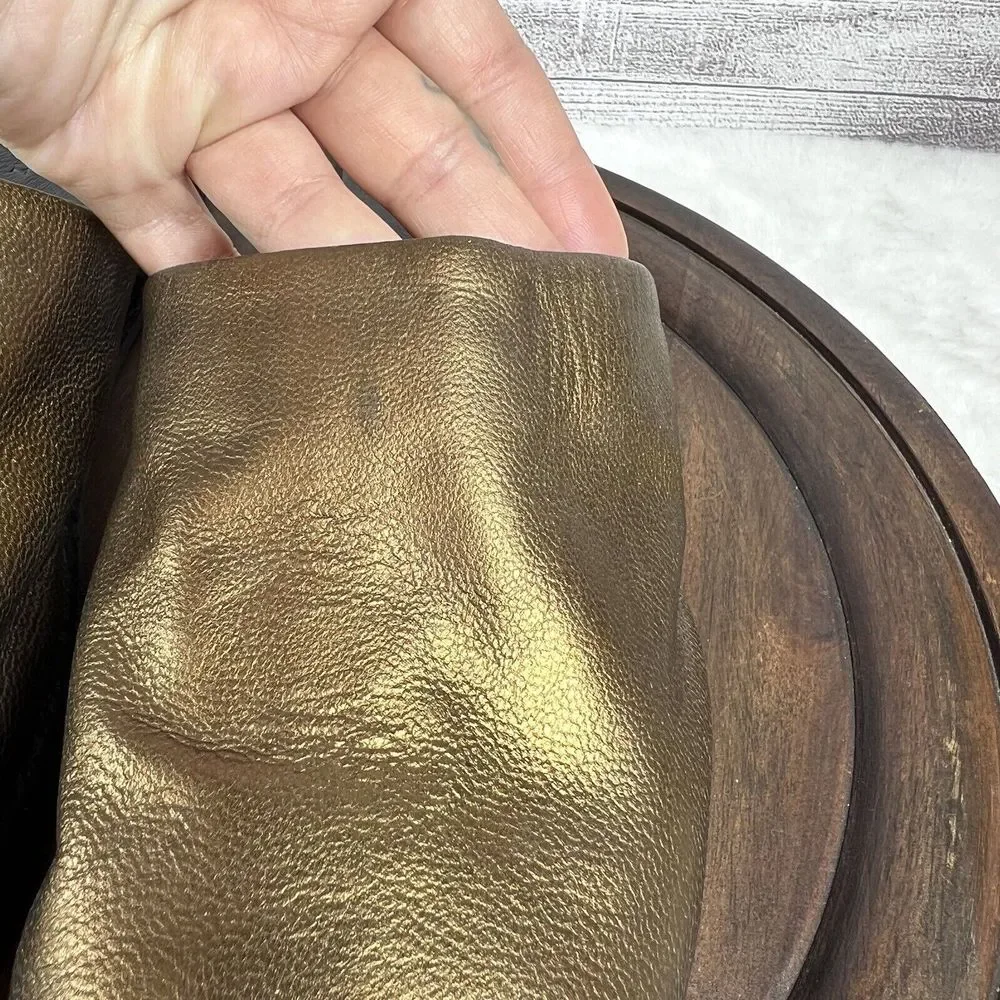 Rachel Comey Women’s Gold Leather Espadrilles Mules Size 6 Flats Shoes